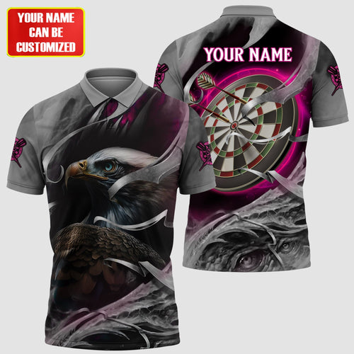 Dartboard Eagle Pink Version Personalized Name 3D Shirt For Darts Player SH200610