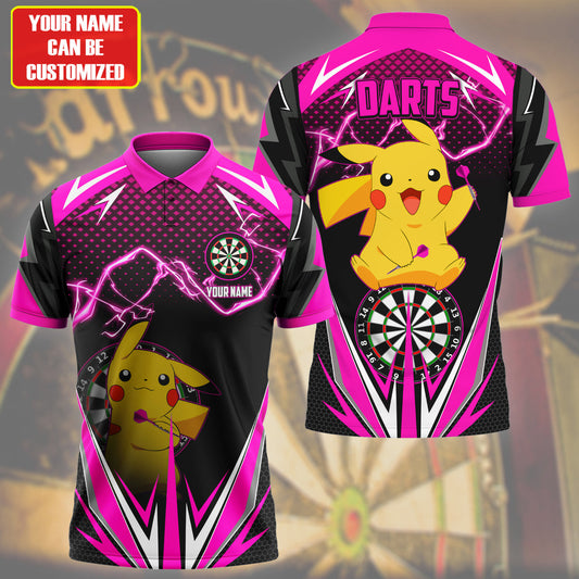 Personalized Name Pkc Darts S3 Pink Version All Over Printed Unisex Shirt S270503