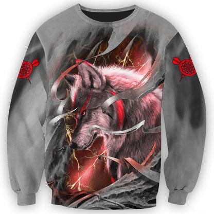 Dartboard Red Wolf Personalized Name 3D Shirt For Darts Player S270604