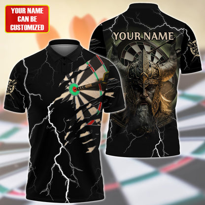 Dartboard Viking Personalized Name 3D Shirt For Darts Player S280601