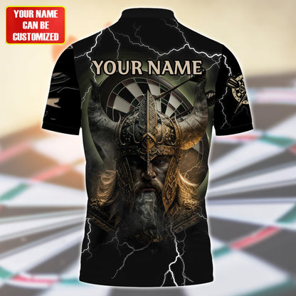 Dartboard Viking Personalized Name 3D Shirt For Darts Player S280601