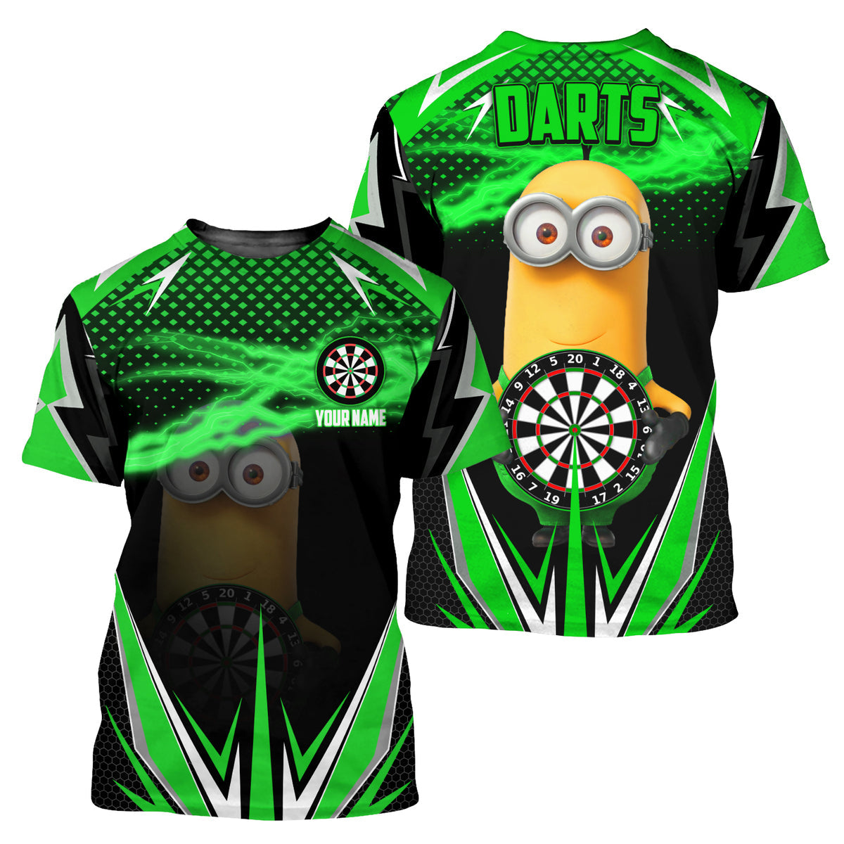 Personalized Name Mn Darts Green Version All Over Printed Unisex Shirt S290701