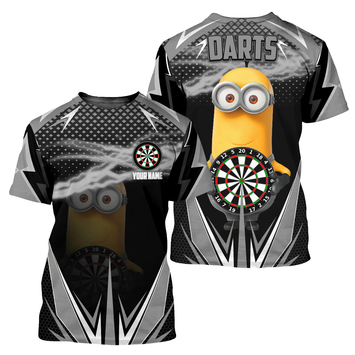 Personalized Name Mn Darts Grey Version All Over Printed Unisex Shirt S290701
