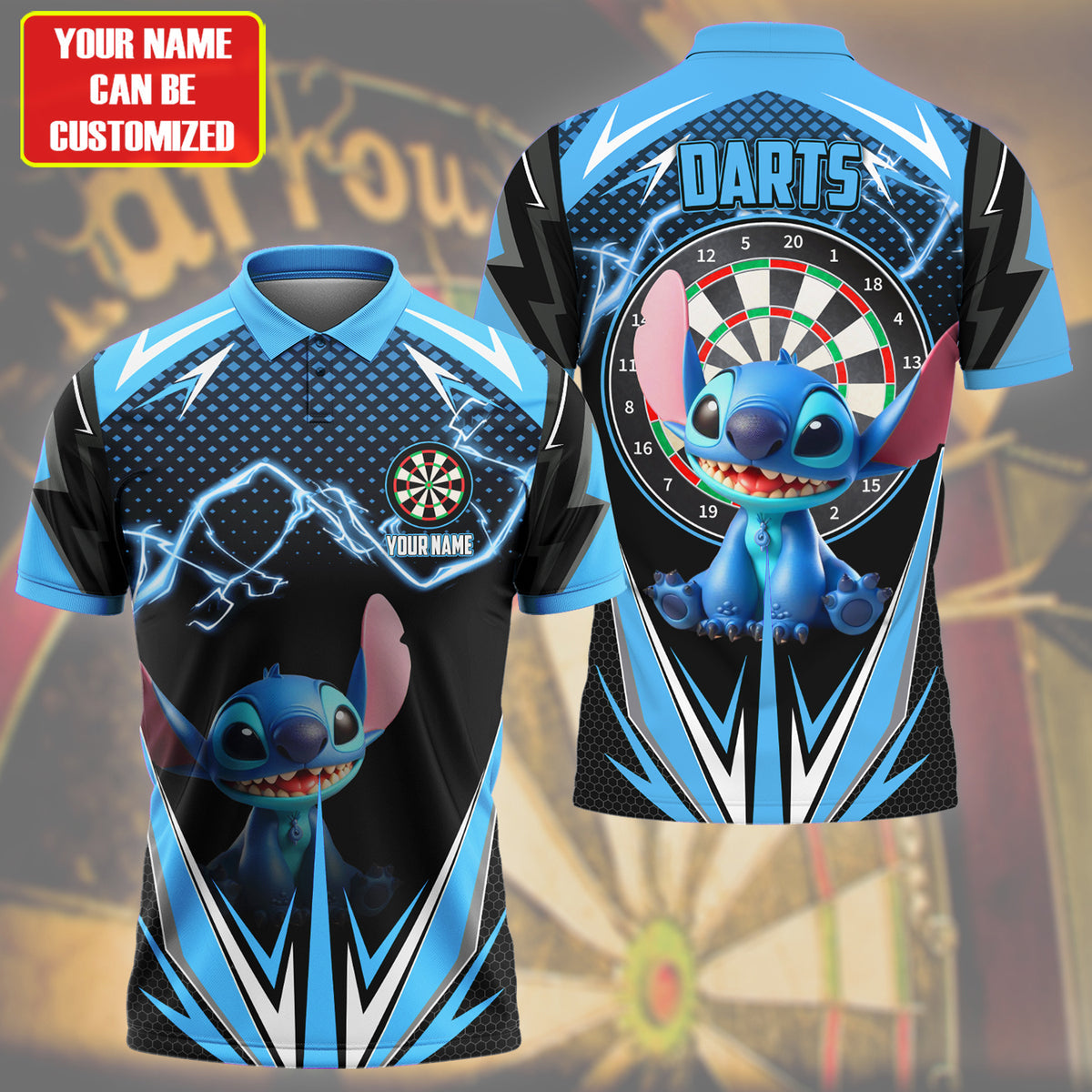 Personalized Name St Darts S7 Teal Version All Over Printed Unisex Shirt S300501