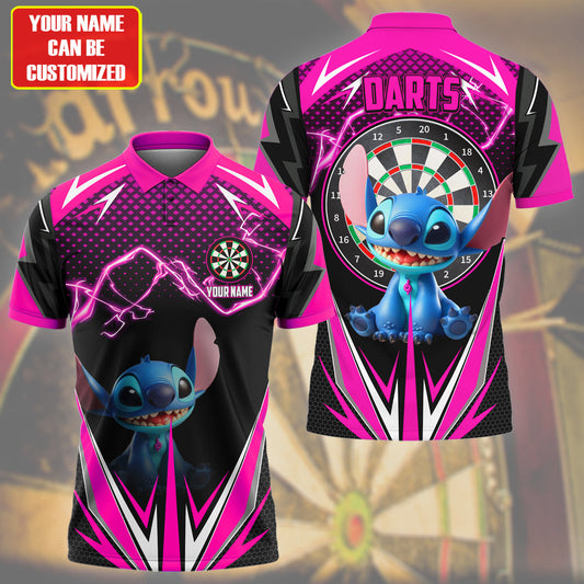 Personalized Name St Darts S7 Pink Version All Over Printed Unisex Shirt S300501