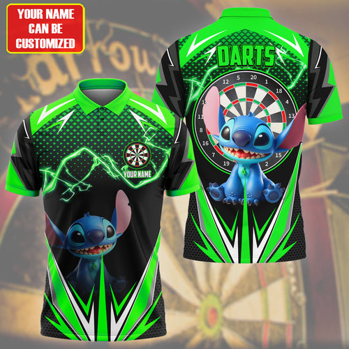 Personalized Name St Darts S7 Green Version All Over Printed Unisex Shirt S300501