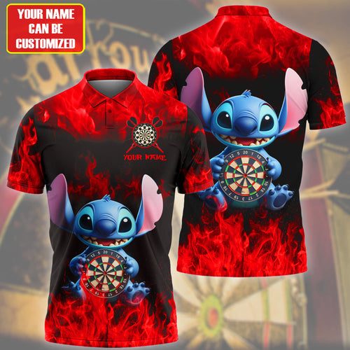 Personalized Name St Darts Fire Red Version All Over Printed Unisex Shirt S300503