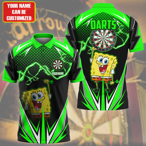 Personalized Name SBSP Darts Green Version All Over Printed Unisex Shirt S300504