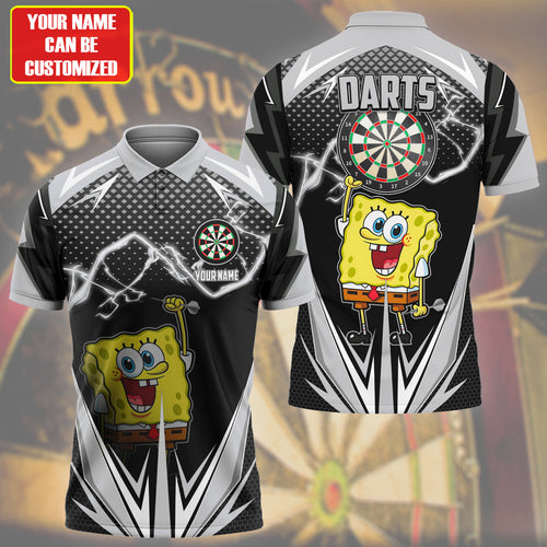 Personalized Name SBSP Darts Black Version All Over Printed Unisex Shirt S300504