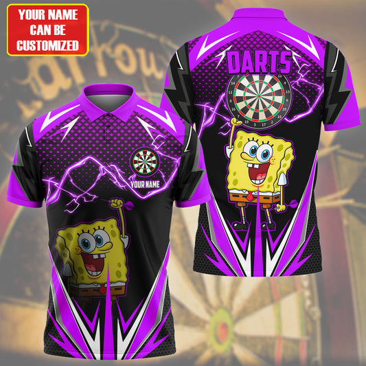 Personalized Name SBSP Darts Purple Version All Over Printed Unisex Shirt S300504
