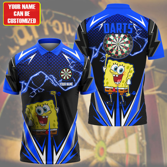 Personalized Name SBSP Darts Blue Version All Over Printed Unisex Shirt S300504