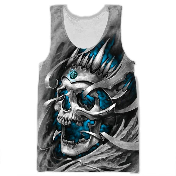 Personalized Name Teal Skull Darts All Over Printed Unisex Shirt Q080901