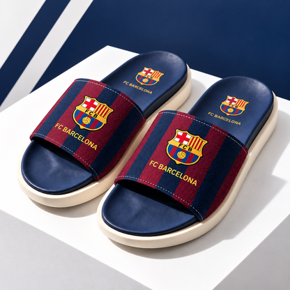 Barcelona FC Deluxe Custom Leather Sandals