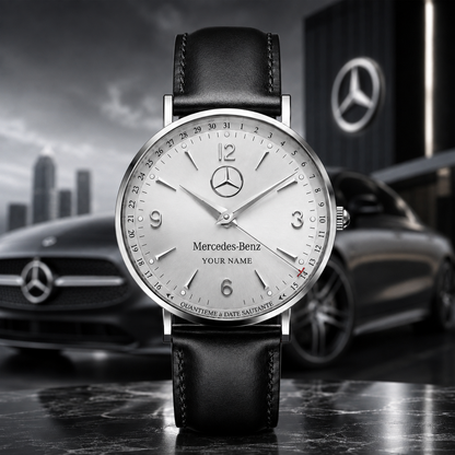 Personalized Merc Jaeger Leather Watch V2