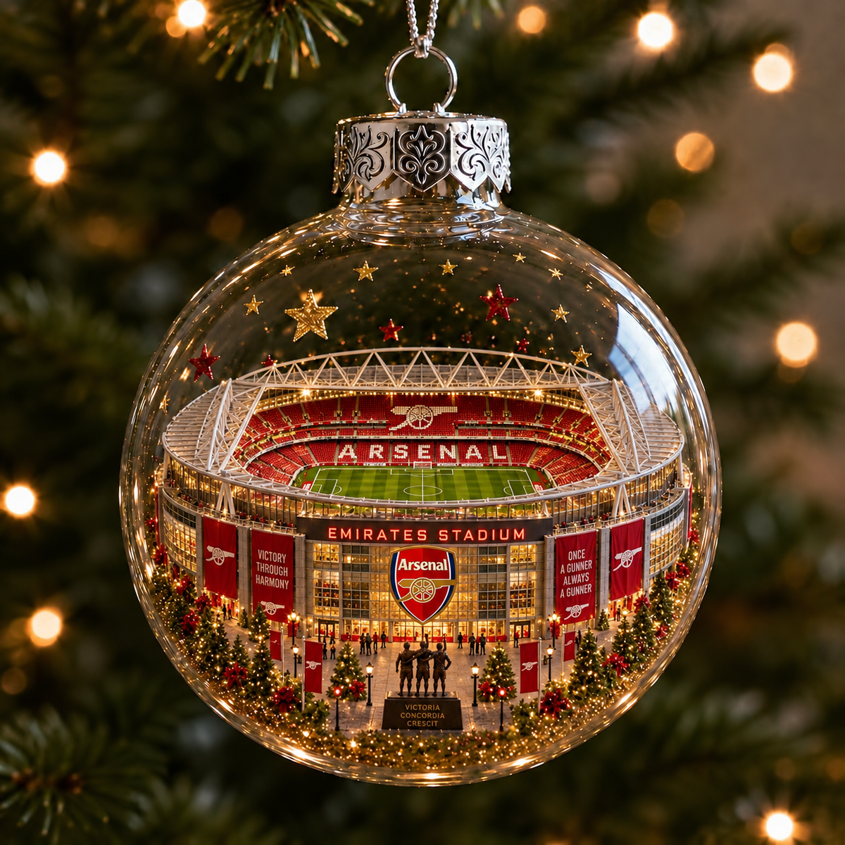 Arsenal Stadium Ornament - Personalized Christmas Gifts