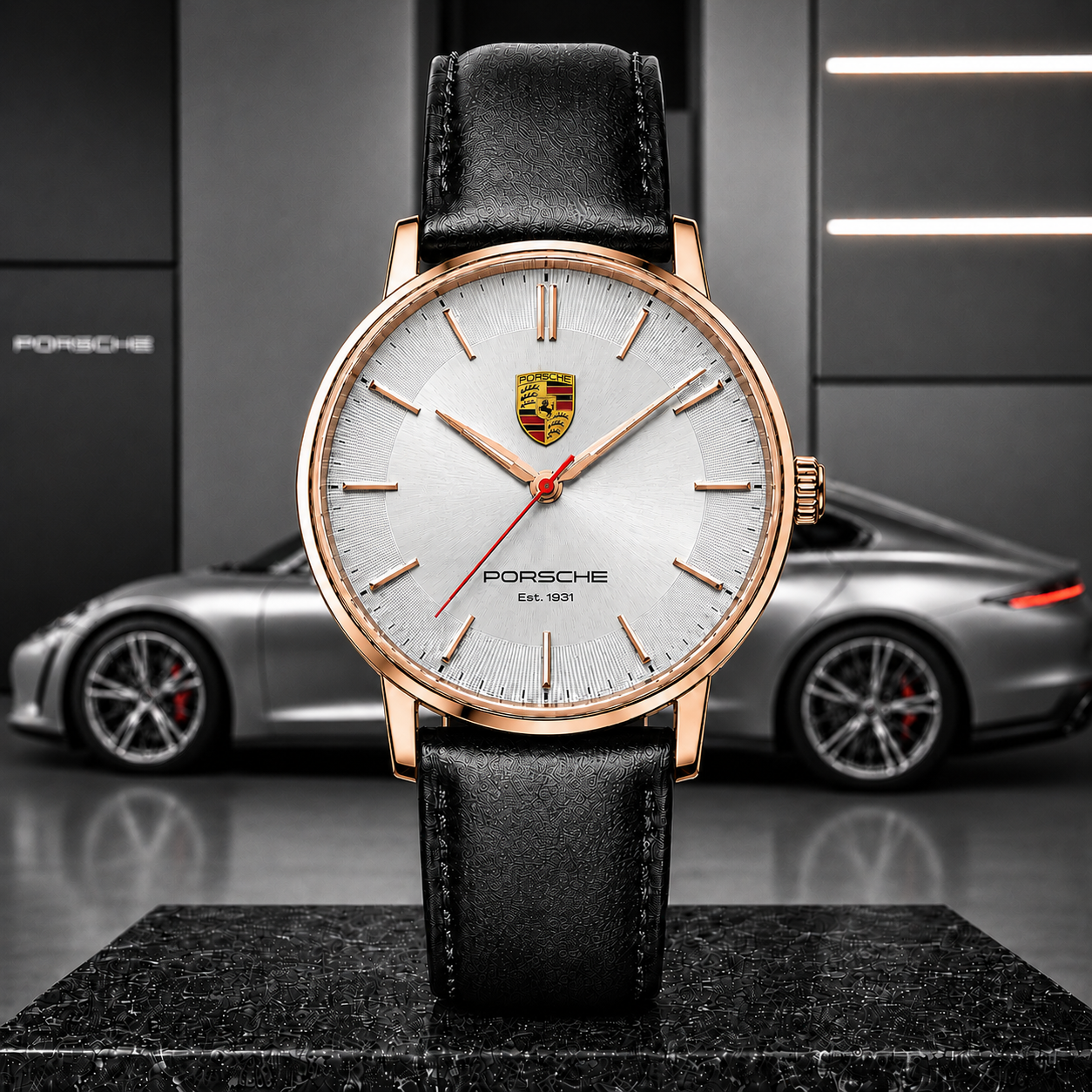 Personalized Pors Monaco 2026 Leather Watch