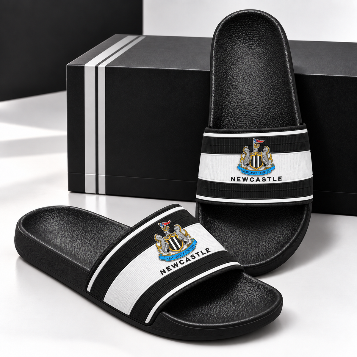 Newcastle FC Sportline Custom Leather Sandals