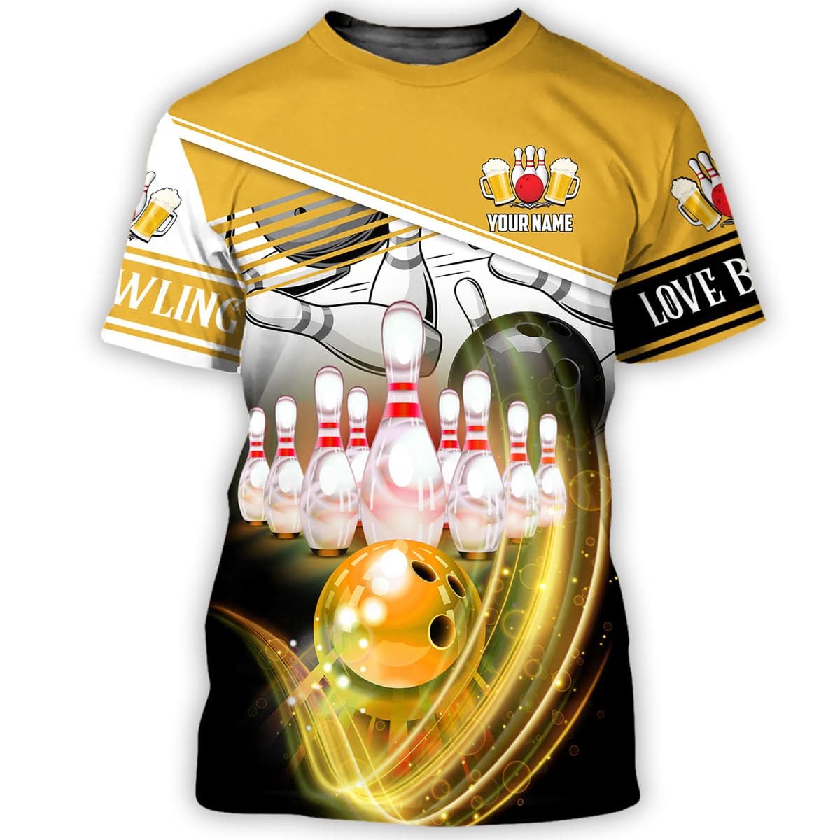 Personalized Name Bowling Player All Over Printed Unisex Shirt - LP02