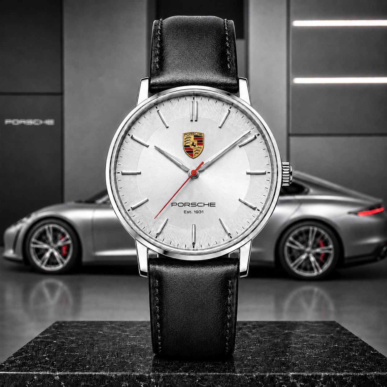 Personalized Pors Monaco 2026 Leather Watch
