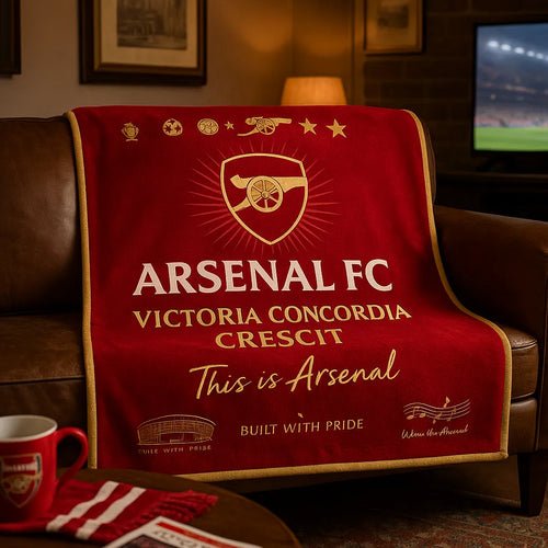 Arsenal FC Glory Match Day 3D Fleece Blanket