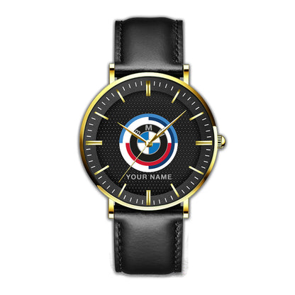 Personalized BW Motorsport Quartz Leather Watch P290207