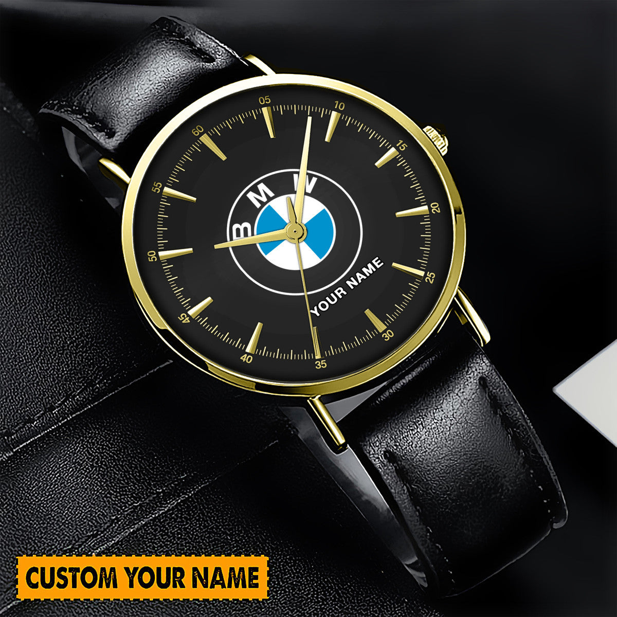 Personalized BW Quartz Leather Watch P290210