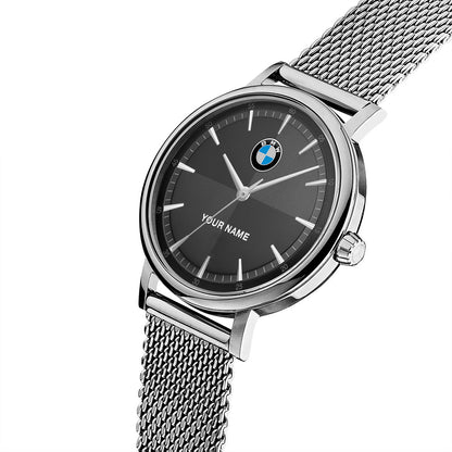 Personalized BW Stainless Steel Watch Men Women P060301