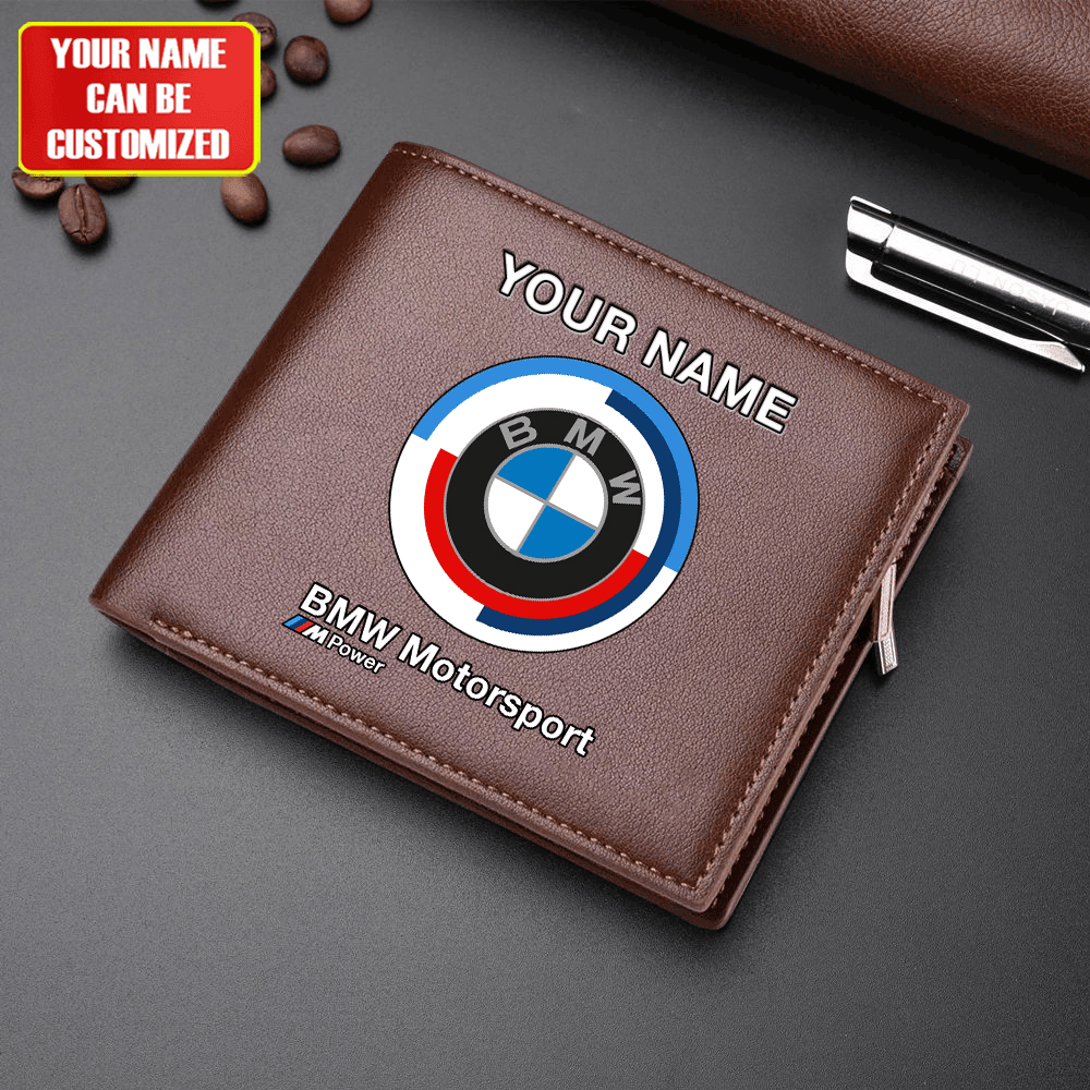 Personalized BW Motorsport Leather Wallet P290203
