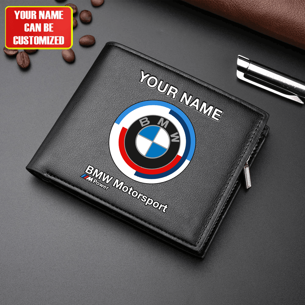 Personalized BW Motorsport Leather Wallet P290203