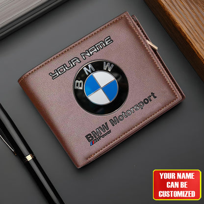 Personalized BW Motorsport Leather Wallet P030405