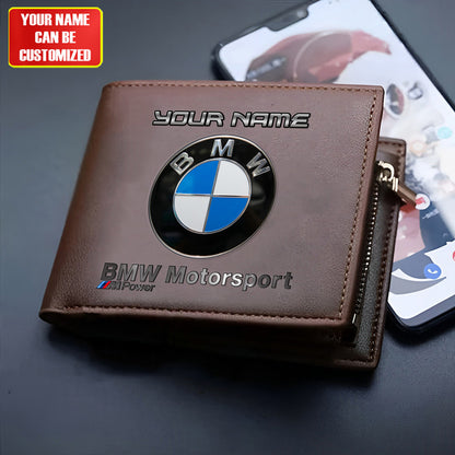 Personalized BW Motorsport Leather Wallet P030405