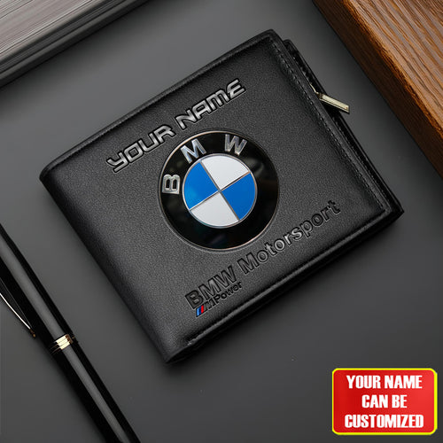 Personalized BW Motorsport Leather Wallet P030405