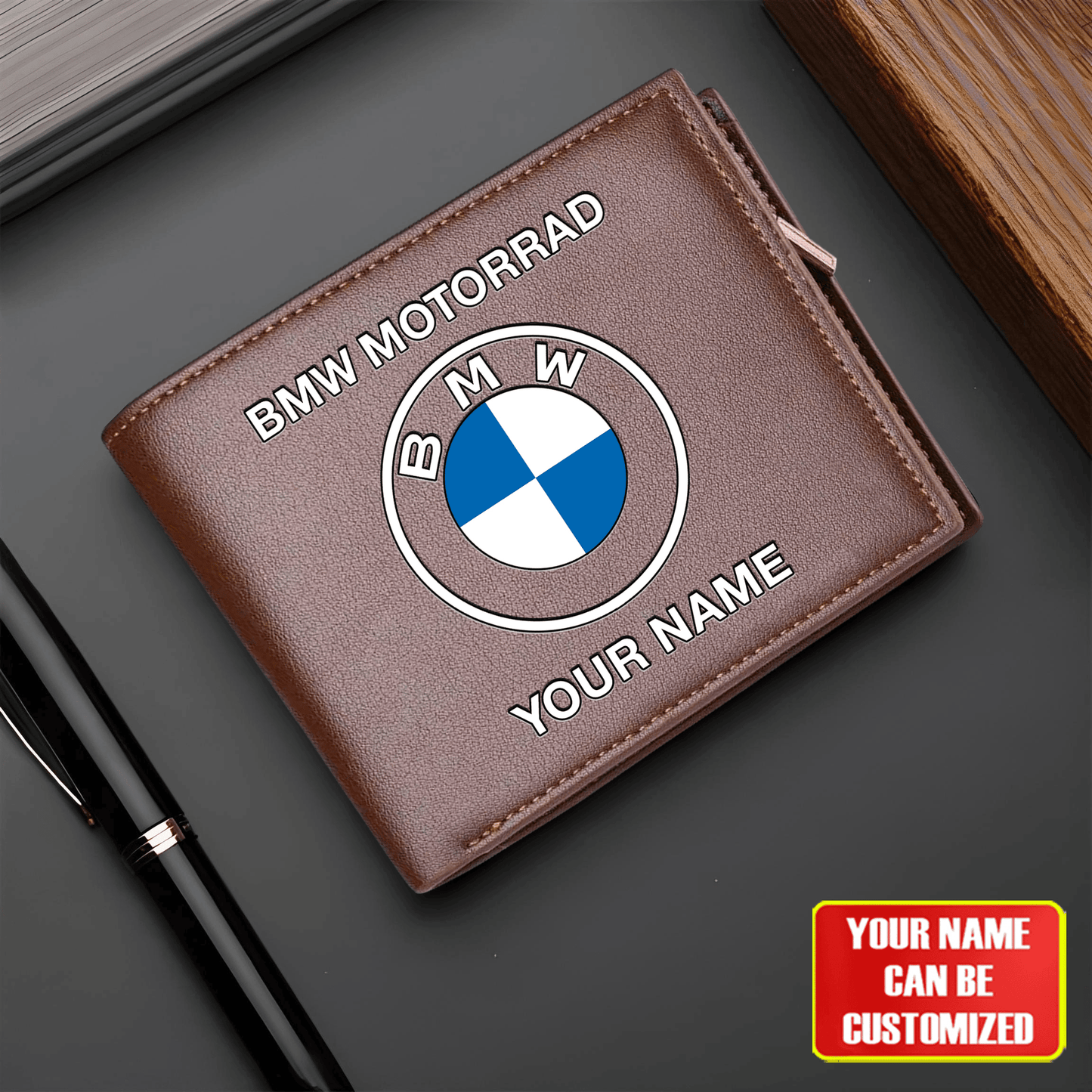 Personalized BW Motorrad Leather Wallet S120311