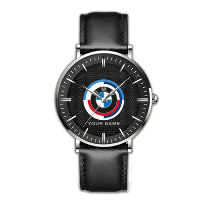 Personalized BW Motorsport Quartz Leather Watch P290207