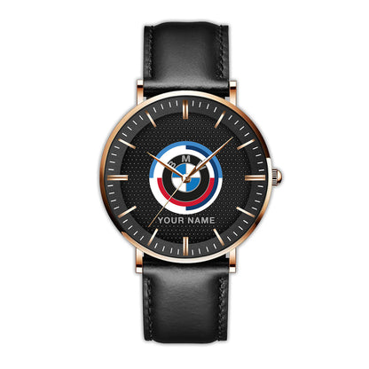 Personalized BW Motorsport Quartz Leather Watch P290207