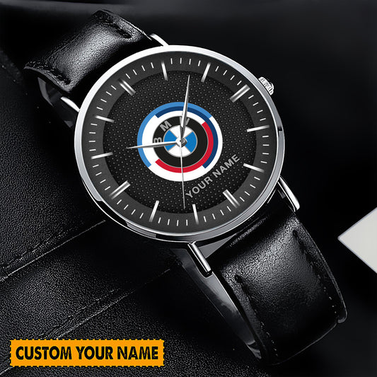 Personalized BW Motorsport Quartz Leather Watch P290207