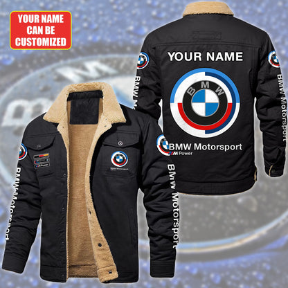 Personalized BW Motorsport Fleece Thermal Cotton Jacket S131103