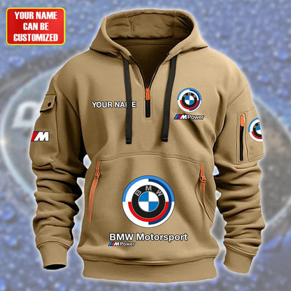 Personalized BW Zip-Hoodie Cotton Jacket P120405