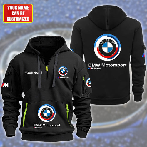 Personalized BW Zip-Hoodie Cotton Jacket P120405