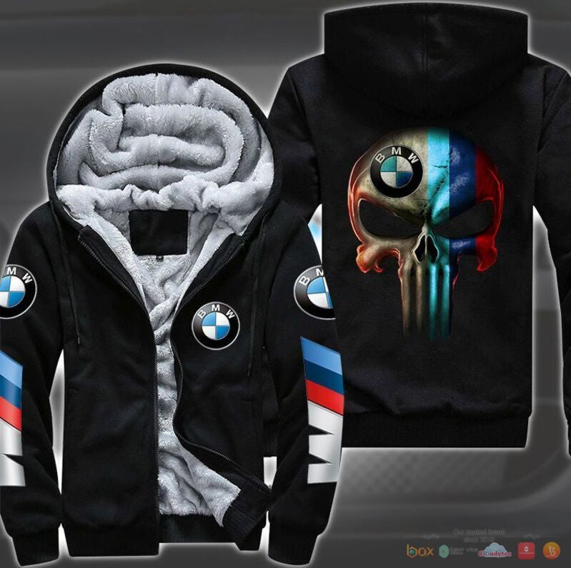 Personalized BW Skull Fleece 3D All Over Printed Unisex Shirt