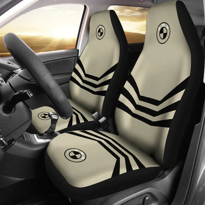 BW Beige Color Hold on Car Seat Covers Universal Fit Set 2