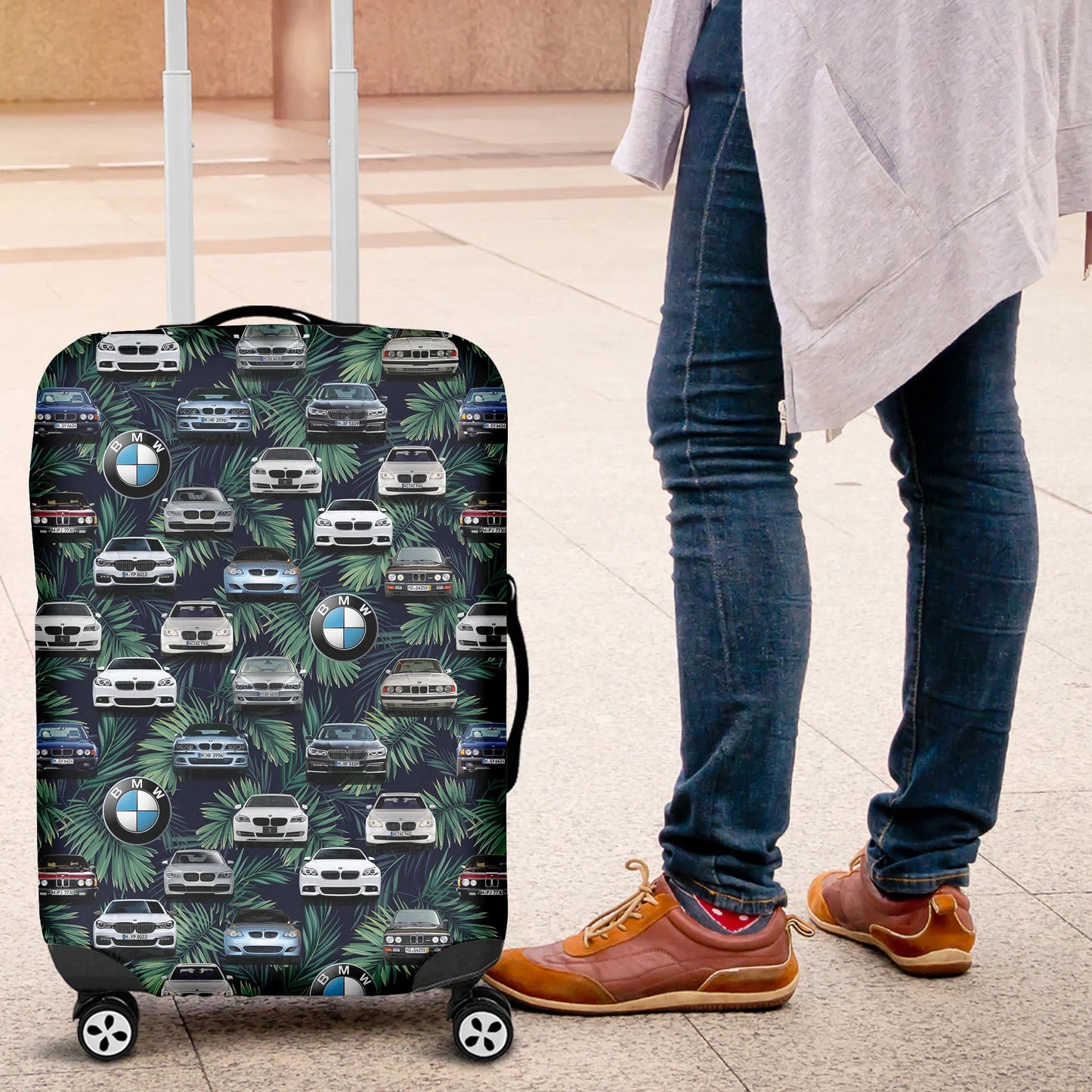 BW Aloha Hawaiian Art Luggage Cover