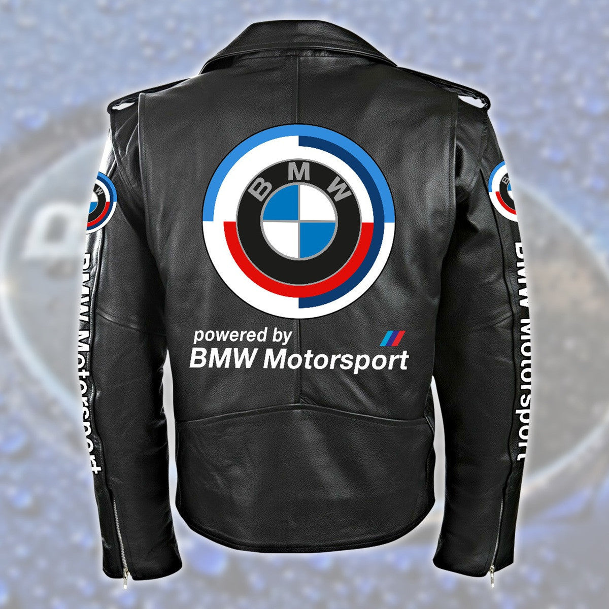 BW Motorsport Zipper Vintage Leather Jacket S230102
