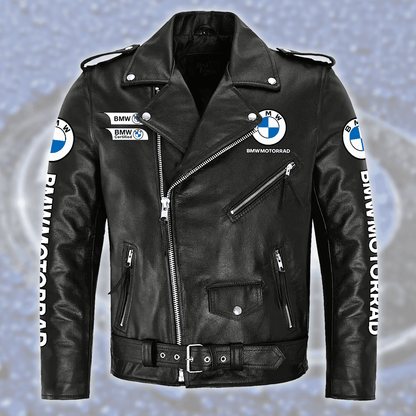 BW Motorrad Zipper Vintage Leather Jacket S260108