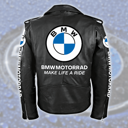 BW Motorrad Zipper Vintage Leather Jacket S260108