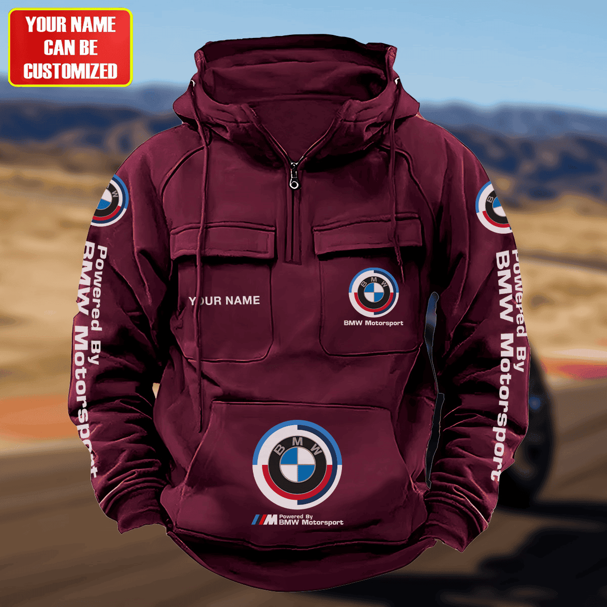 Personalized BW Motorsport Retro Cotton Hoodie S280506