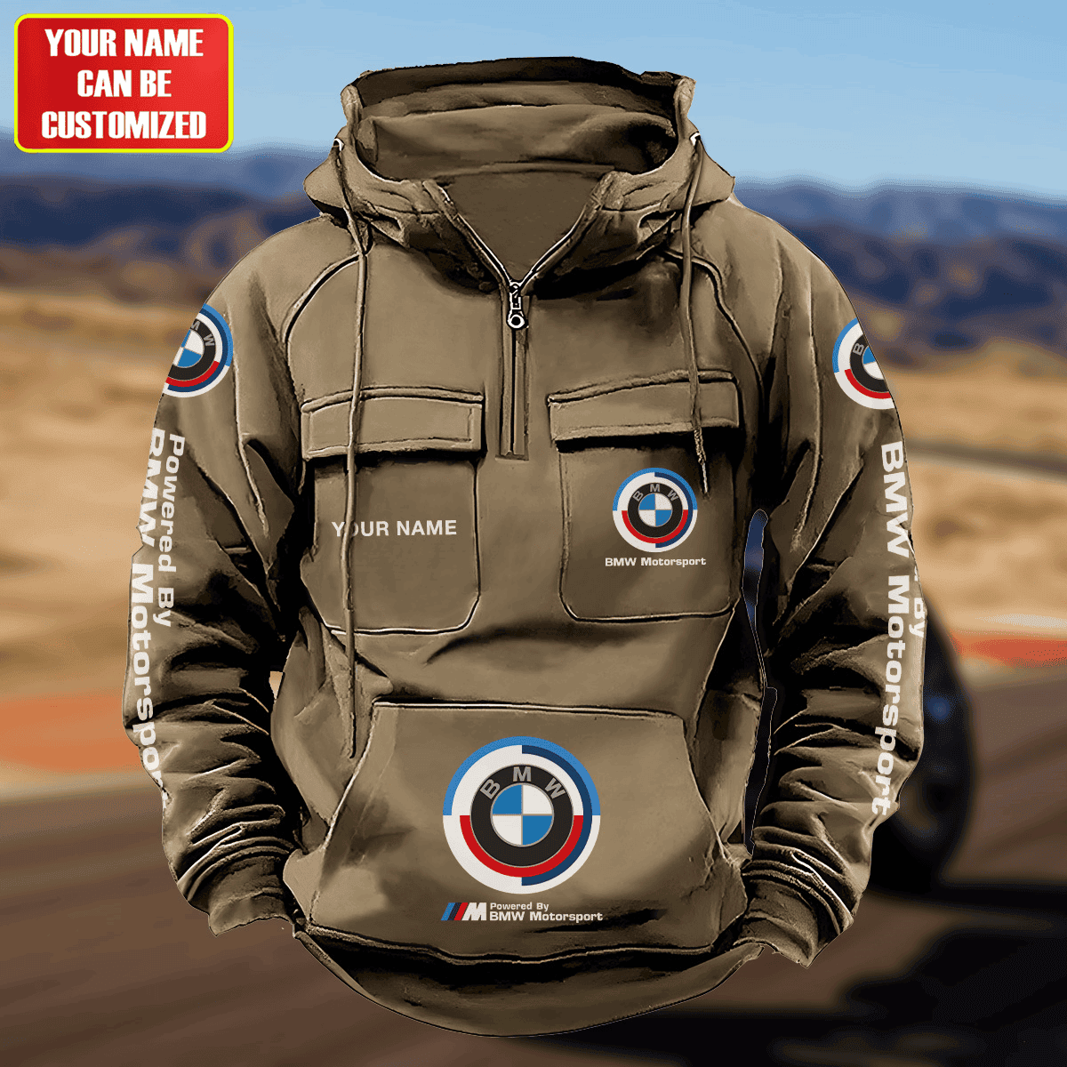 Personalized BW Motorsport Retro Cotton Hoodie S280506