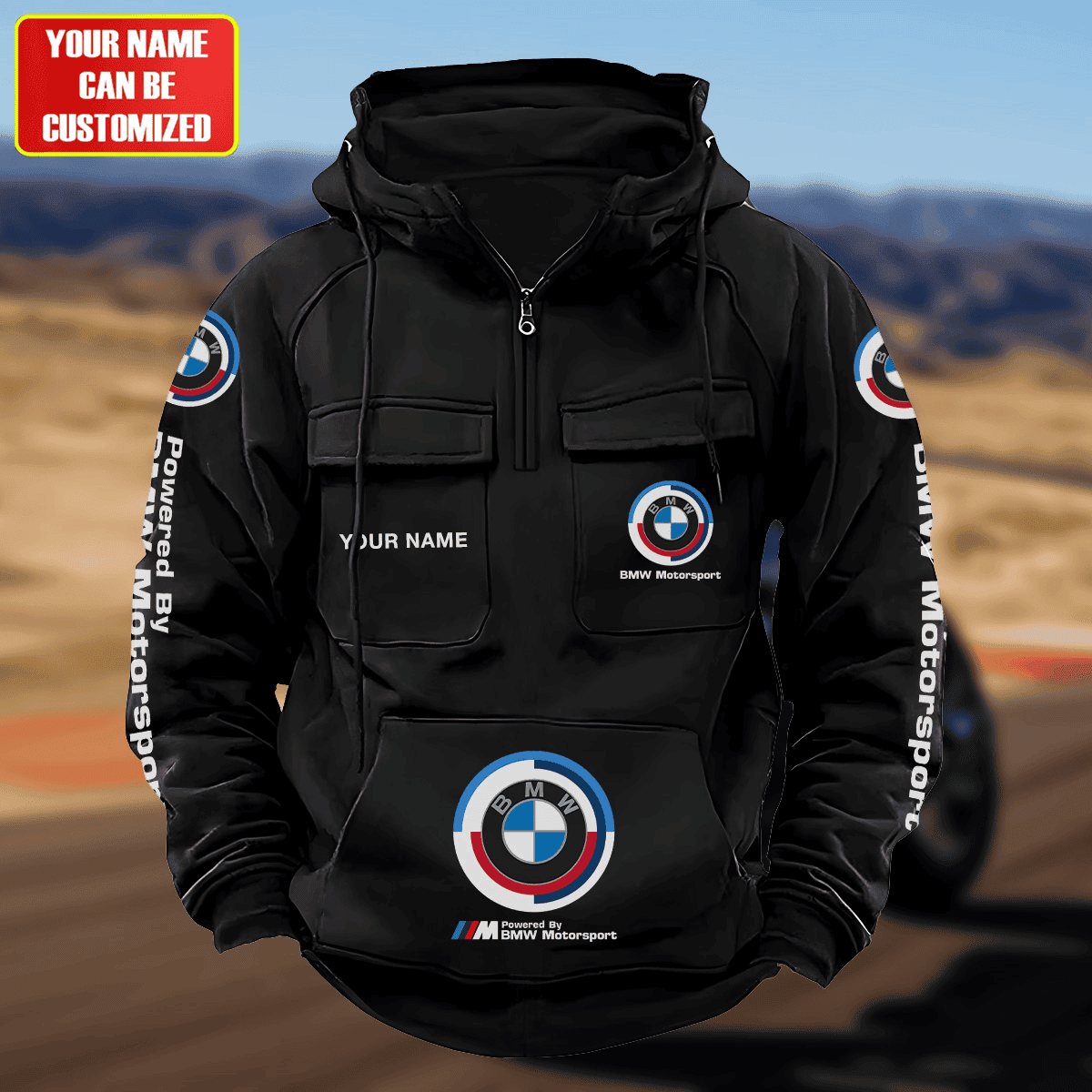 Personalized BW Motorsport Retro Cotton Hoodie S280506