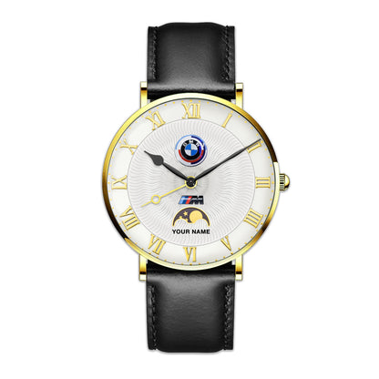 Personalized BW Classic Quartz Leather Watch QB220706