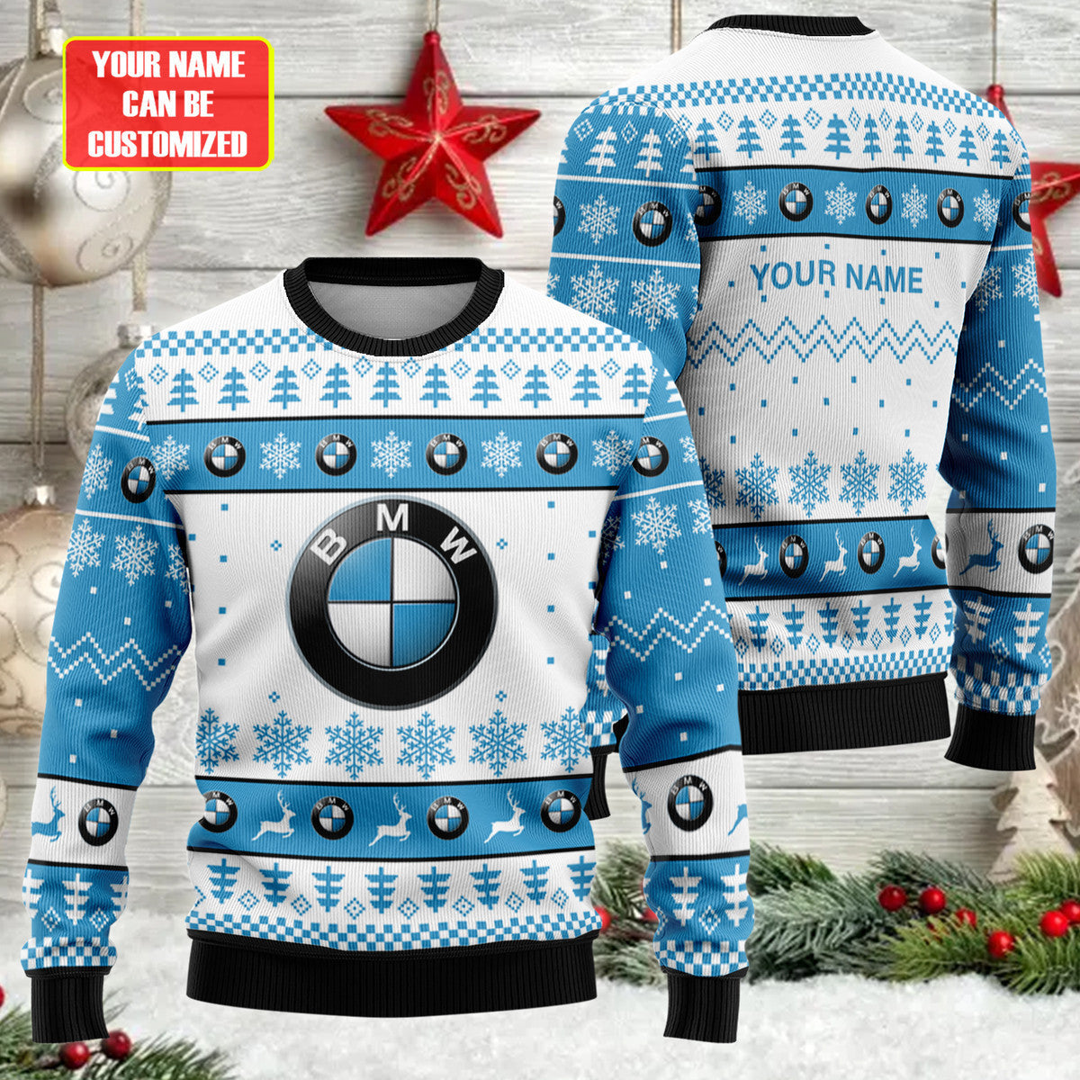 BW Ugly Christmas Sweater , Unisex Wool Sweater QB021002